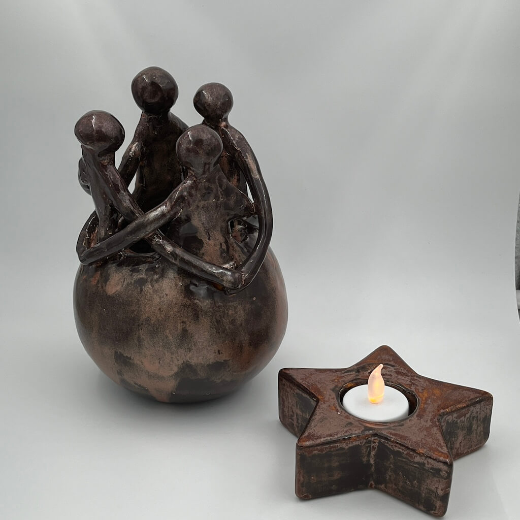 Keramiek mannetjes bol